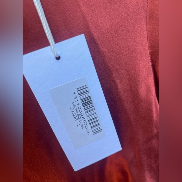 Reformation Davina Silk Dress in Oxide New with Tags! - Picture 4 of 9